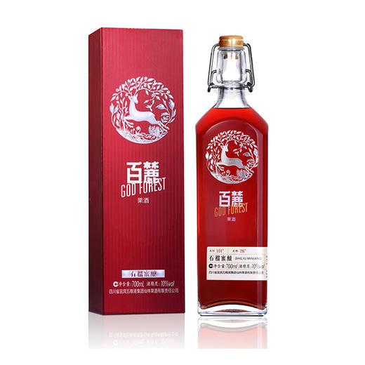 百麓果酒·石榴蜜酿 10度 700mL*1瓶 商品图0