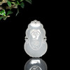 和田玉（羊脂玉）挂件--观音平安玉牌9g 商品缩略图1