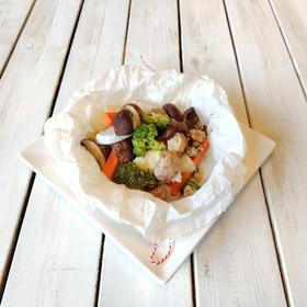 烘烤纸包季节热时蔬Mixed Winter Vegetables in Papillote