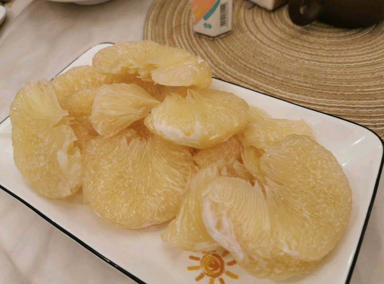 玉环文旦味浓清香果皮果肉清甜清香一颗约3斤4颗箱礼盒装