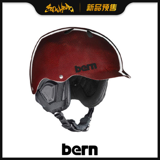 BERN 1920Watts Carbon Red w/ Black Waxed Canvas Liner L 商品图0