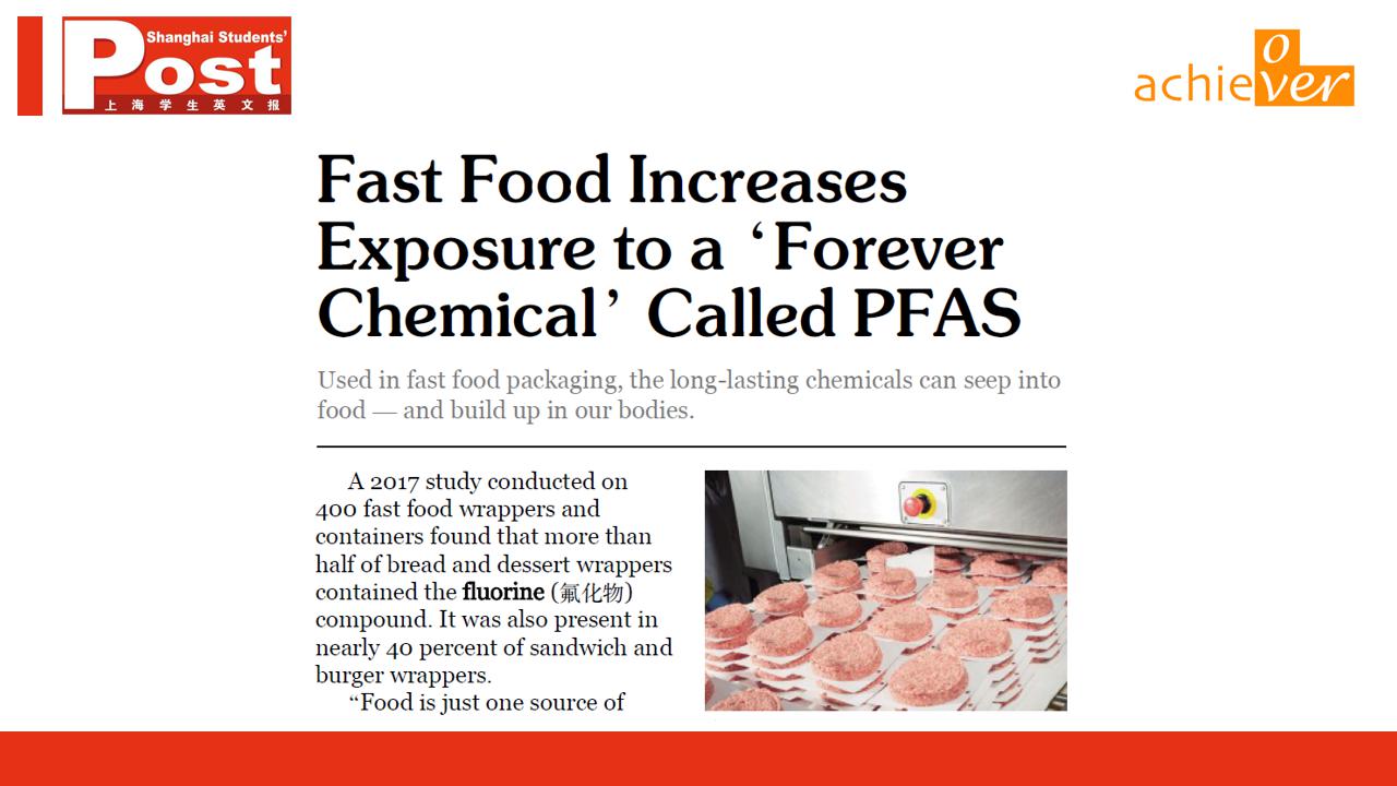 Lesson 4：Fast food