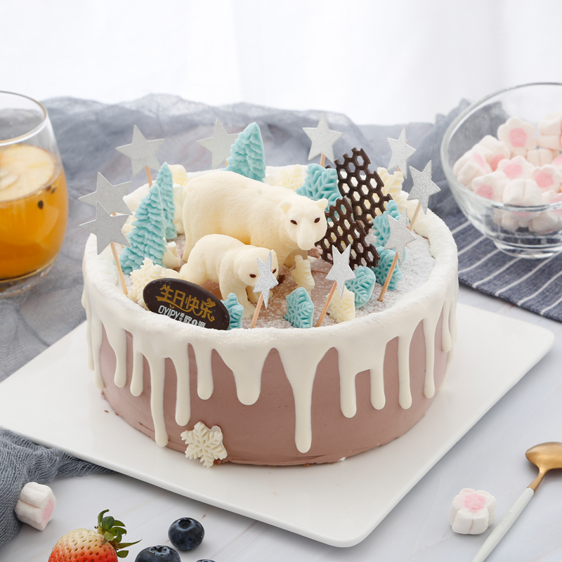 开心北极熊蛋糕--118元1磅/178元2磅/238元3磅/298元4磅
