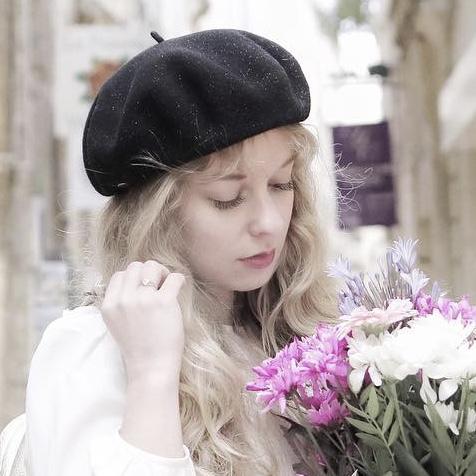 北京仓｜LAULHERE-BASQUE-黑金色-贝雷帽［法国设计师］ 商品图1