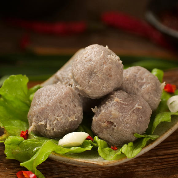 爽口弹牙柔韧细腻天字号潮汕牛肉丸百年传承选用黄牛腿肉10年老师傅