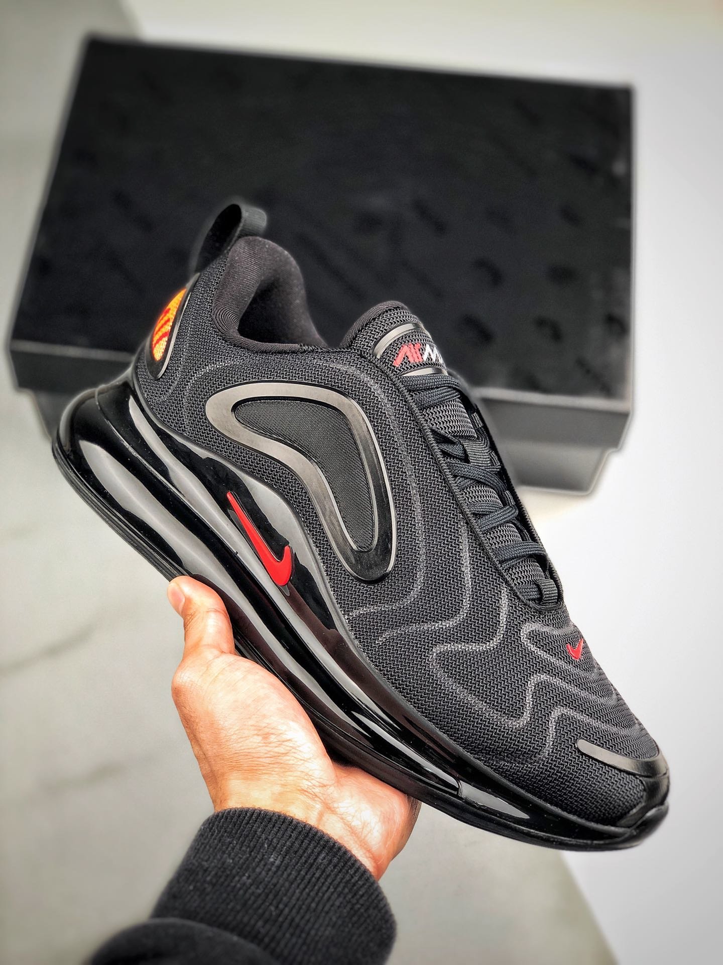 男女鞋 耐克airmax 720 灰橙配色 跑鞋