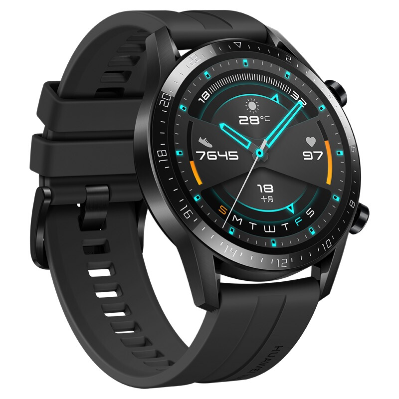 华为huawei watch gt2(46mm) 运动款 曜石黑 华为智能手表