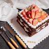 【2磅】方形巧克力草莓-鲜果奶油裸蛋糕 商品缩略图1
