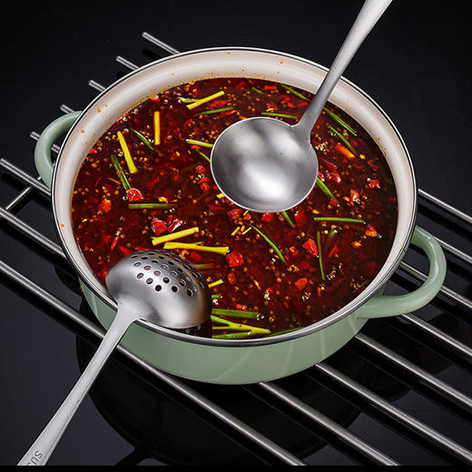 304不锈钢韩式长柄汤勺 商品图1