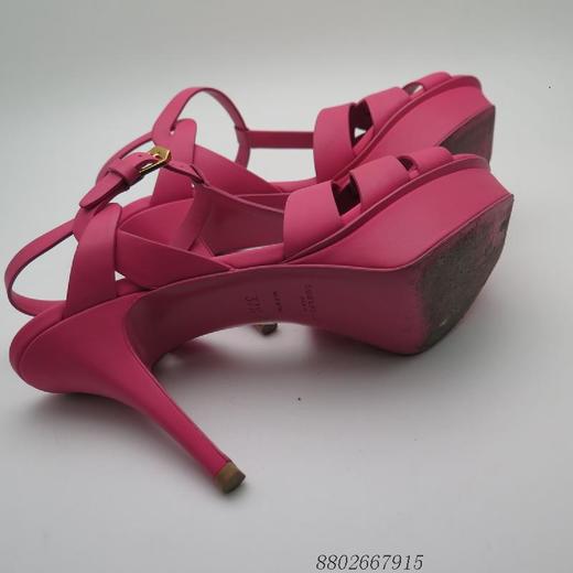 【二手95新】圣罗兰女士高跟凉鞋37.5码