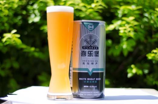 喜乐堡精酿原浆小麦白啤酒 1L*12听/箱 商品图0