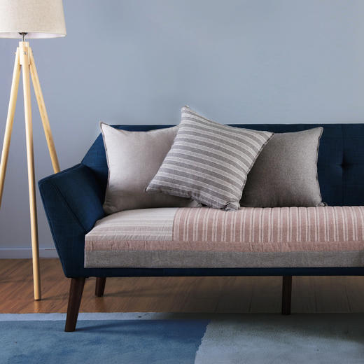 阳春小镇永恒的条纹与格子沙发巾 商品图5