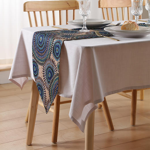 阳春小镇圆圈浮雕系列桌旗 商品图5