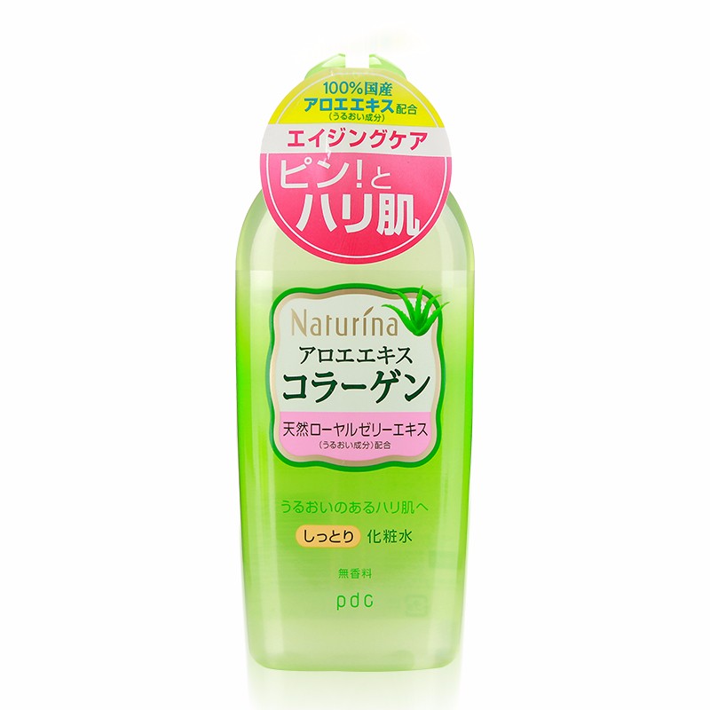 PDC/碧迪皙 NATURINA滋润化妆水 190ML 选用自然派的护肤理念,使用日本原产的芦荟精华,搭配使用双重胶原蛋白与蜂皇浆精华,保湿润泽,充盈细纹,紧致收敛肌肤,呵护肌肤岁月问题,让肌肤不