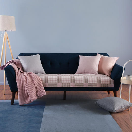 阳春小镇永恒的条纹与格子沙发巾 商品图4