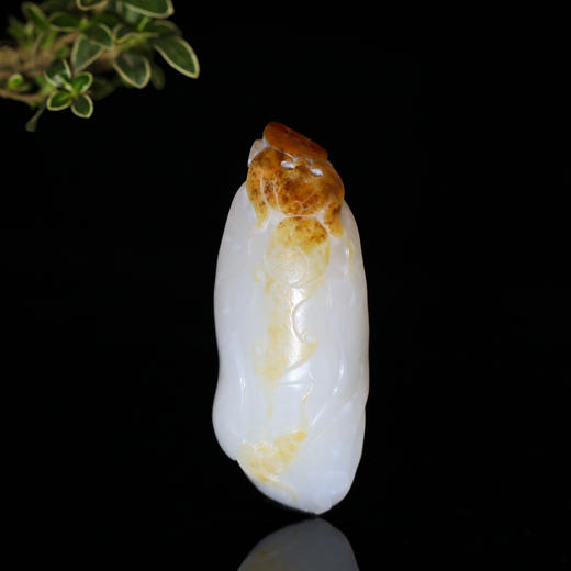 和田玉（羊脂玉）籽料挂件-- 积福生财 39.8g 商品图1