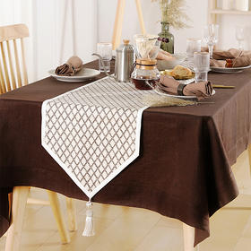 阳春小镇中式流苏桌旗