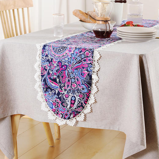 阳春小镇欧式蕾丝款桌旗 商品图6