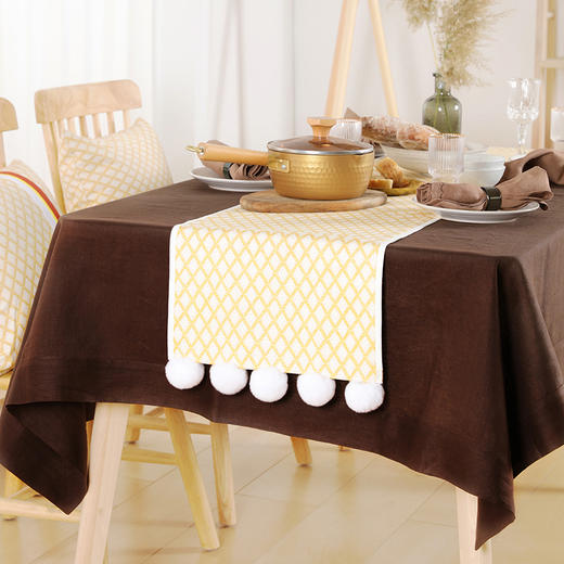 阳春小镇中式流苏桌旗 商品图5