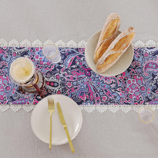 阳春小镇欧式蕾丝款桌旗 商品图7