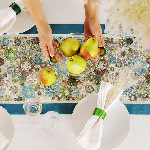 阳春小镇安静绽放棉麻桌旗 商品图4