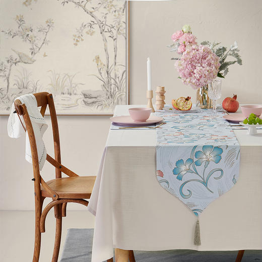 阳春小镇典雅流苏桌旗 商品图4