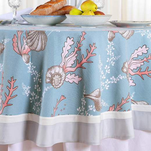 阳春小镇北欧花卉圆桌布 商品图1