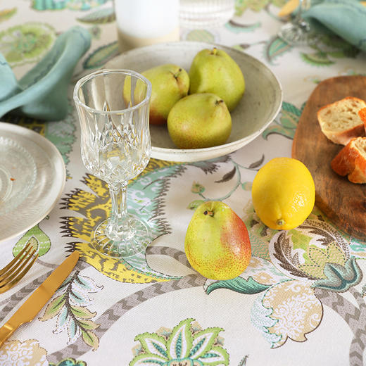 阳春小镇花园系列北欧花卉圆桌布 商品图4