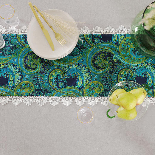 阳春小镇欧式蕾丝款桌旗 商品图4