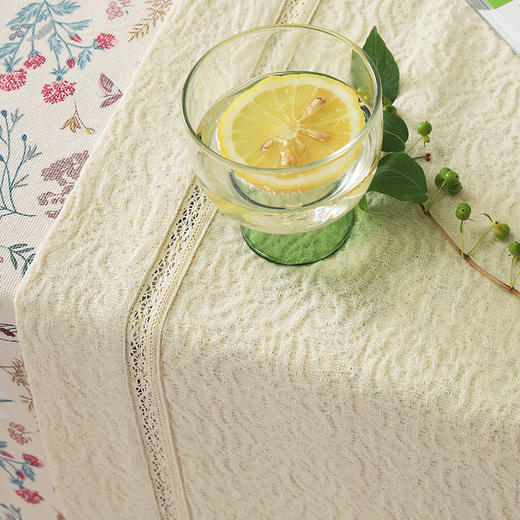 阳春小镇暗纹蕾丝款桌旗 商品图4