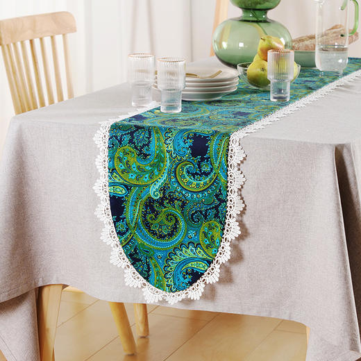 阳春小镇欧式蕾丝款桌旗 商品图3