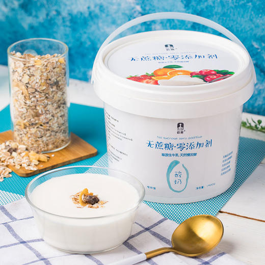 【1桶】奶赞零添加酸奶1.5kg 浓稠型(多口味可选) 商品图0