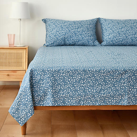 阳春小镇纯棉小花床笠床单 商品图0