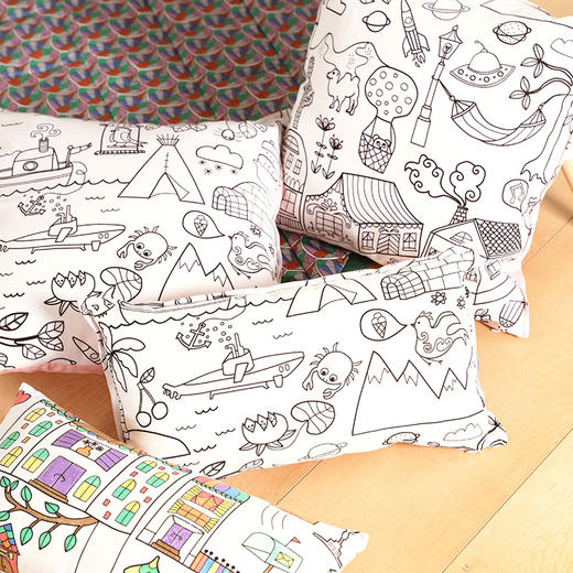 阳春小镇手绘布手工帐篷 商品图5