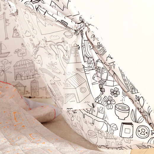 阳春小镇手绘布手工帐篷 商品图8