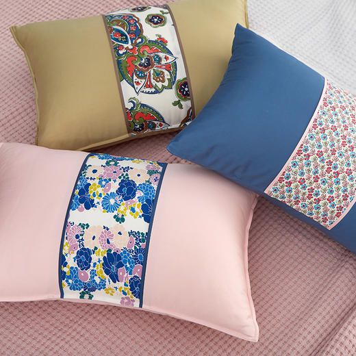 阳春小镇花絮系列拼接腰枕 商品图0