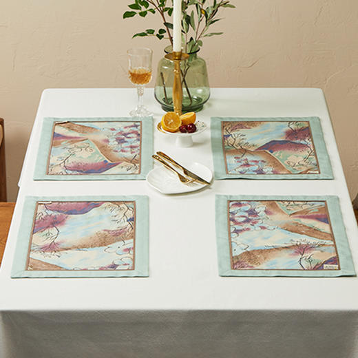 阳春小镇进口贡缎欧式餐垫 商品图1