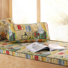 阳春小镇美式复古定制飘窗垫