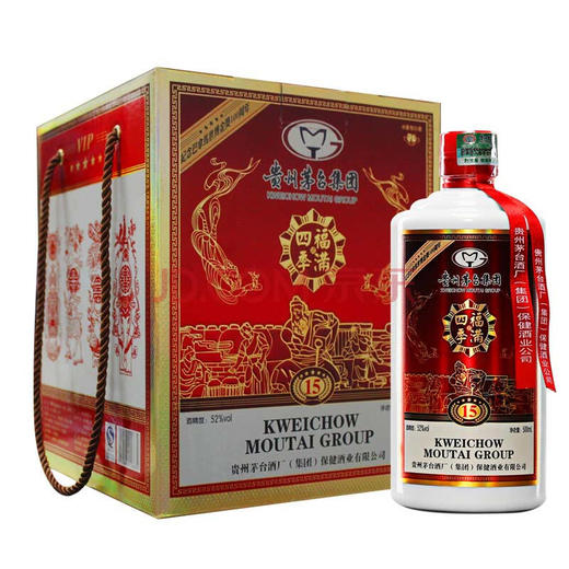 【备用】茅台集团 福满四季15 浓香型白酒 52度500ml*4瓶【1月18日—19日提货】 商品图0