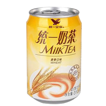 统一奶茶罐装麦香奶茶310ml*24罐 商品图1