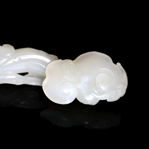 和田玉（白玉）籽料挂件-- 灵芝如意 25.1g 商品图2