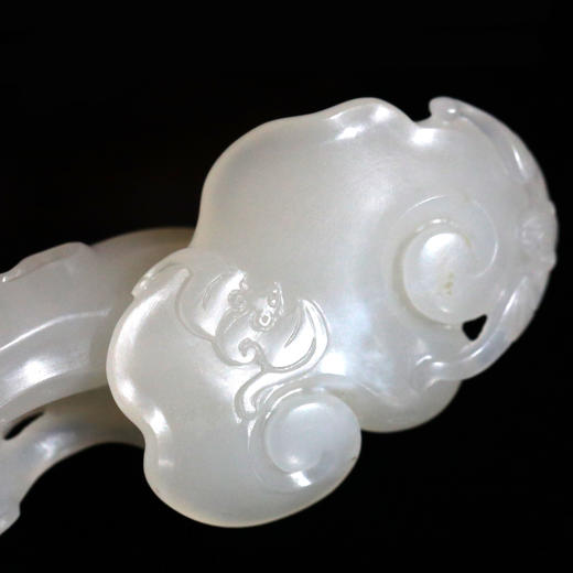 和田玉（白玉）籽料挂件-- 灵芝如意 25.1g 商品图4