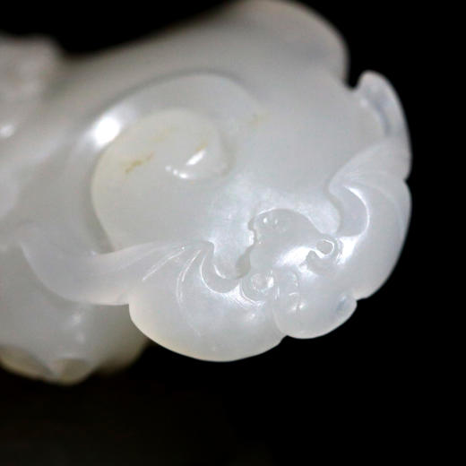 和田玉（白玉）籽料挂件-- 灵芝如意 25.1g 商品图3