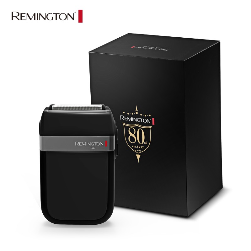 REMINGTON/雷明登 电动剃须刀 全身水洗充电往复式刮胡刀 复古系列 黑色款 R301HAB 进口灵动往复式三刀头配置!USB便携充电,干湿两用,新型H刀精剃长须,全身水洗