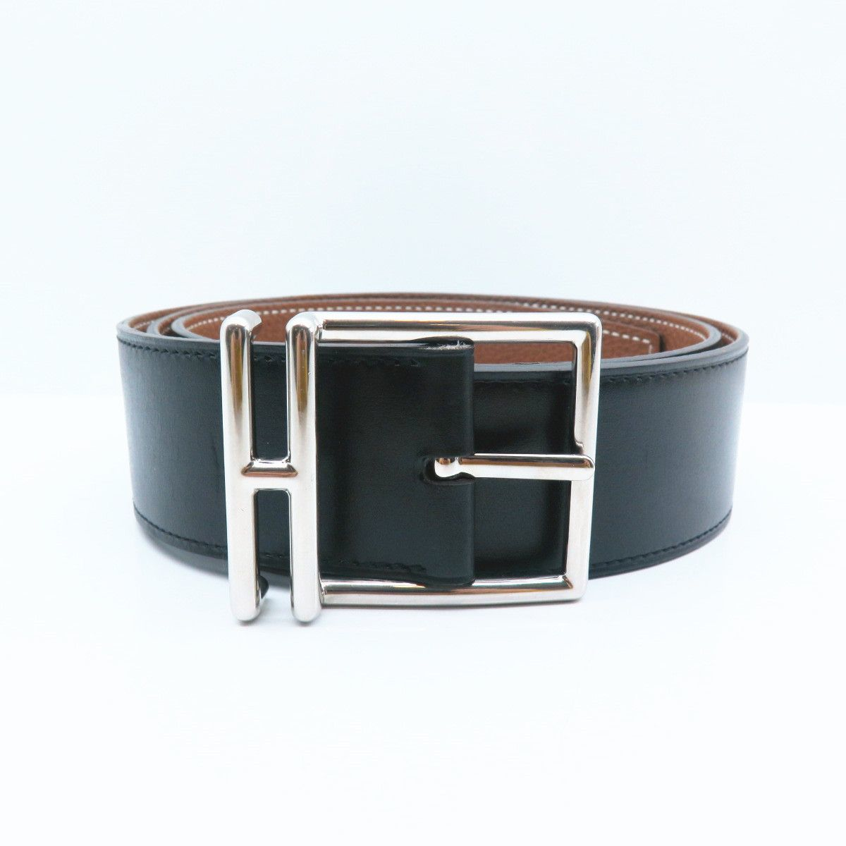 【二手9新】hermes/爱马仕皮带男士黑色腰带/g736635776