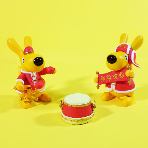 新年袋鼠手办套装 商品图0