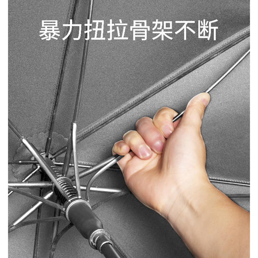 金泉宝墨出品 长柄雨伞 自动大号双人雨伞防风晴雨两用 商品图3