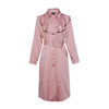 荷叶领粉色天丝长风衣 商品缩略图4