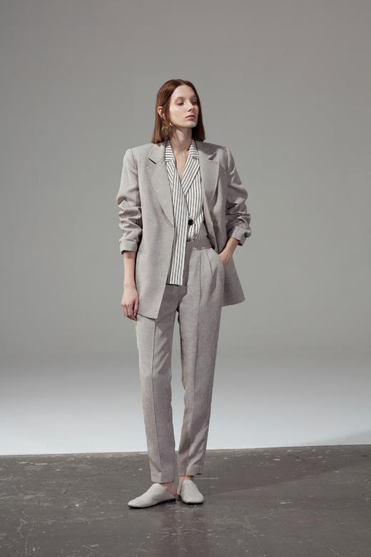 腰部褶皱哈伦裤 商品图0