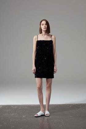 抹胸细吊带连衣裙